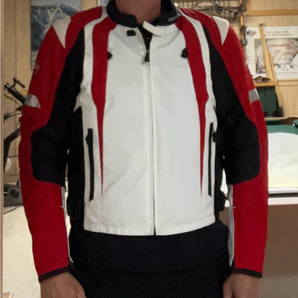 Get Stung Men's Red, Black, and White Performance Jacket - Picture 12 of 12
